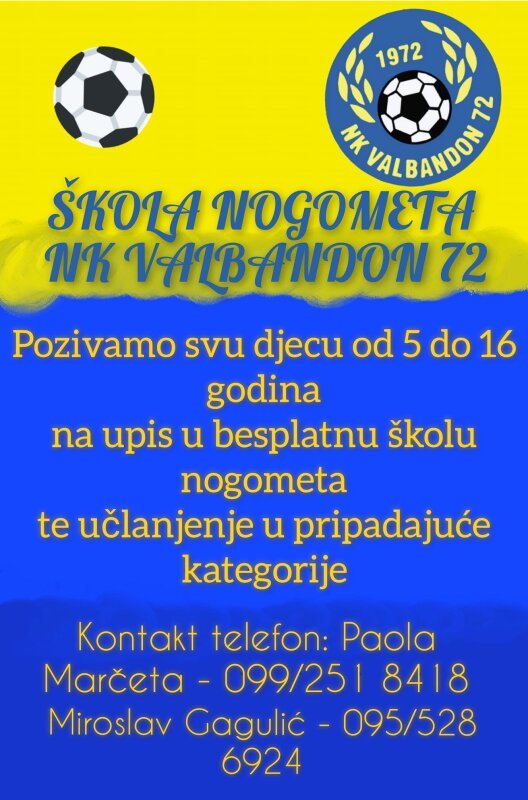 UPISI U ŠKOLU NOGOMETA